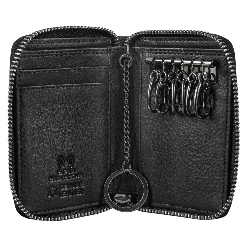 "Kelsie" 3-in-1 Leder Schlüsseltasche Geldbörse