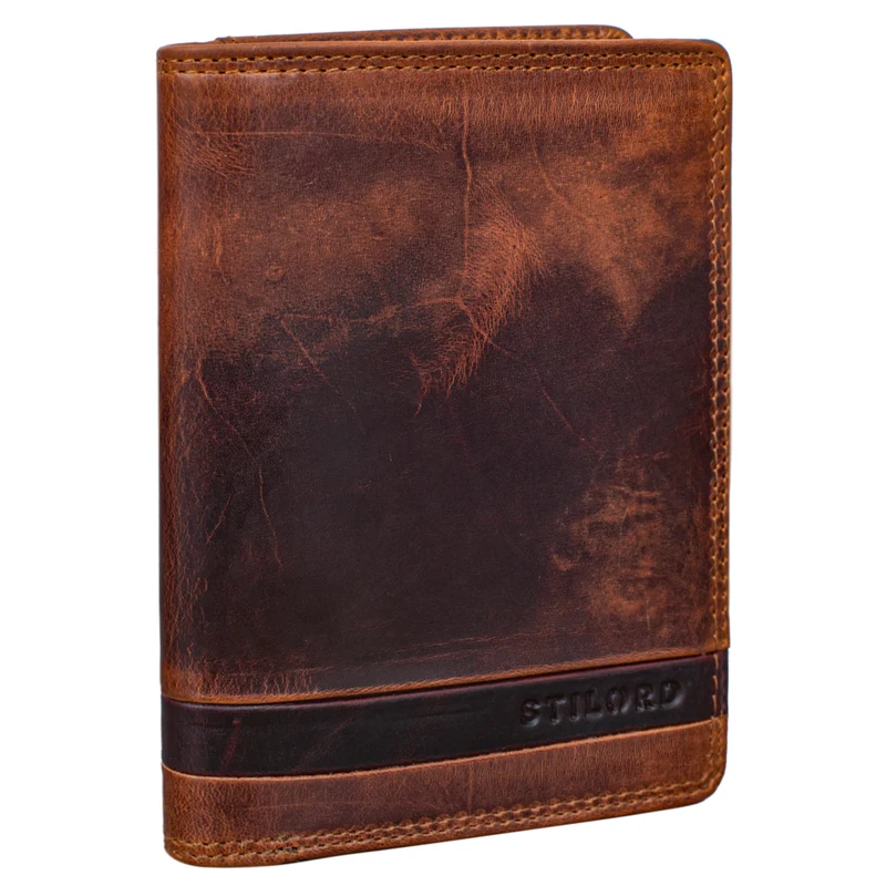 "Matthis" Portemonnaie Herren Hochformat Leder