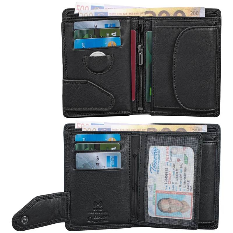 "Matthis" Portemonnaie Herren Hochformat Leder