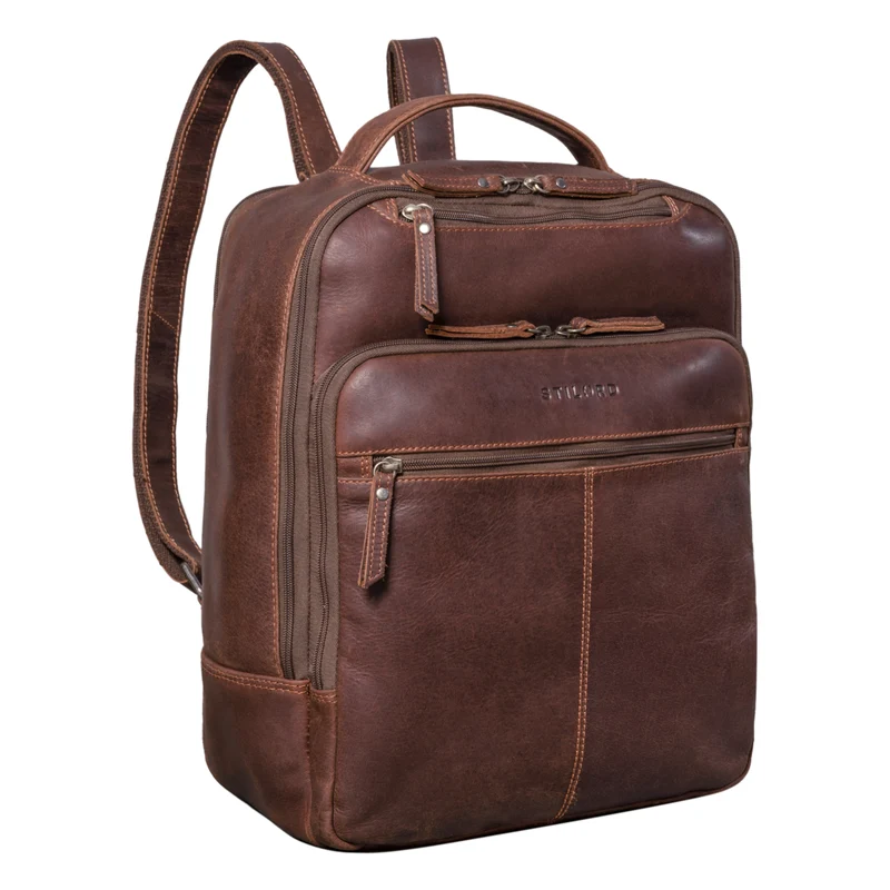 "Nikita" Laptoprucksack Leder Groß Unisex