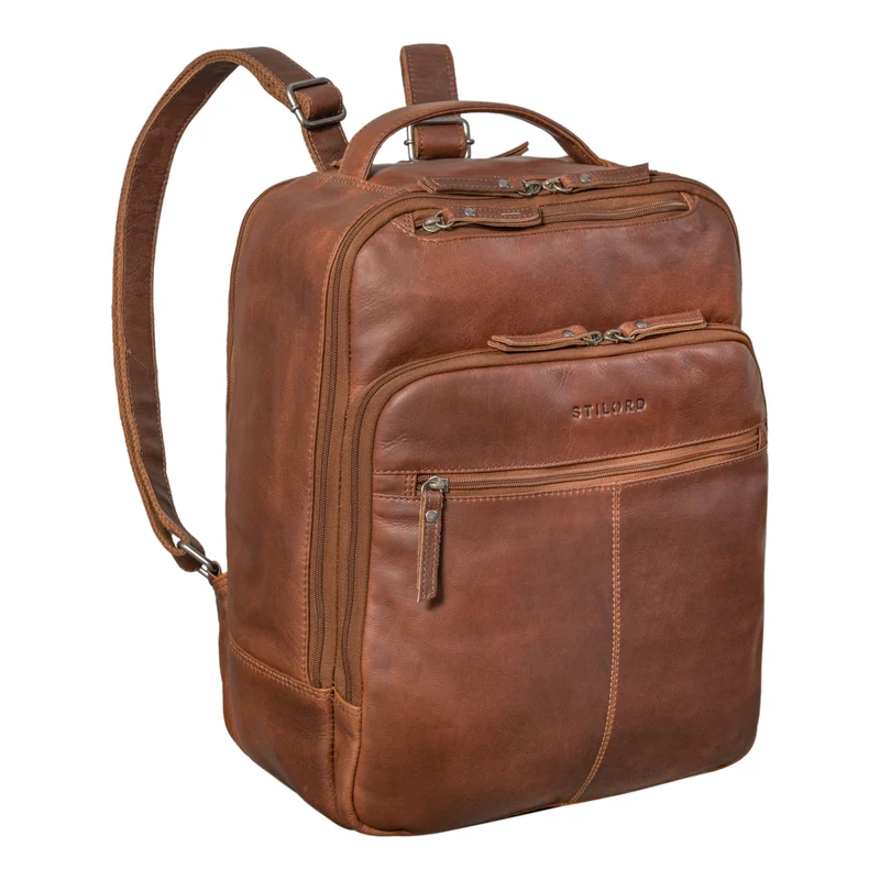 "Nikita" Laptoprucksack Leder Groß Unisex