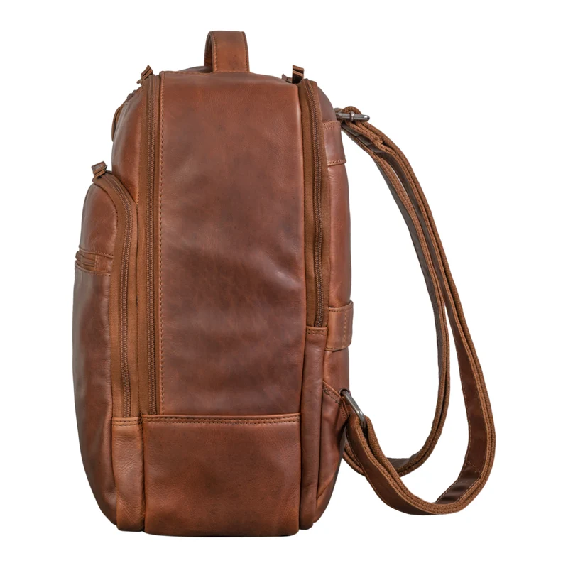 "Nikita" Laptoprucksack Leder Groß Unisex