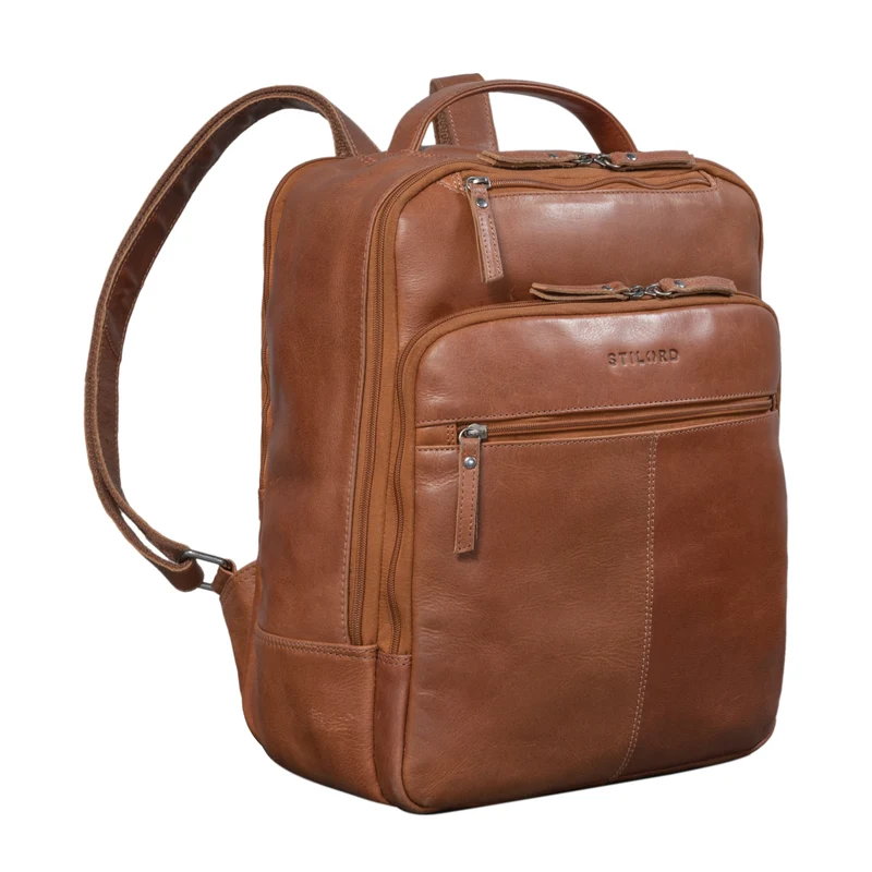 "Nikita" Laptoprucksack Leder Groß Unisex