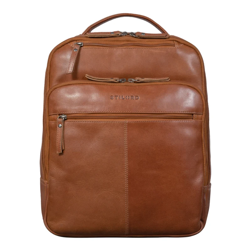 "Nikita" Laptoprucksack Leder Groß Unisex