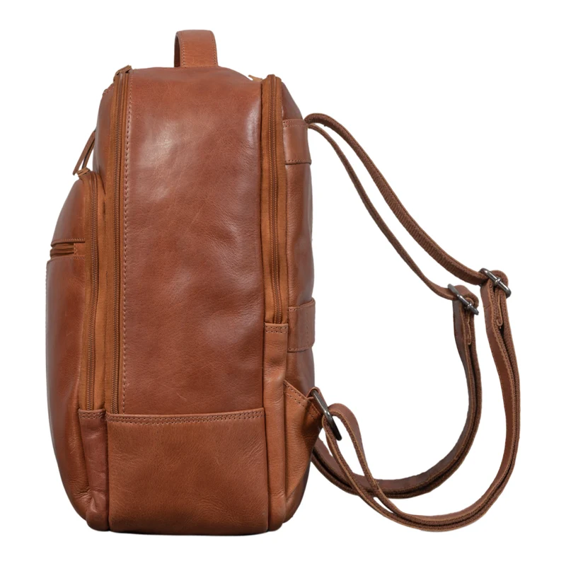 "Nikita" Laptoprucksack Leder Groß Unisex