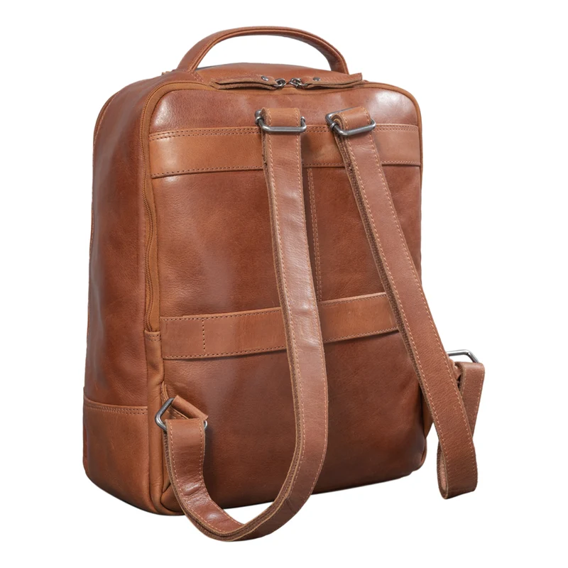 "Nikita" Laptoprucksack Leder Groß Unisex