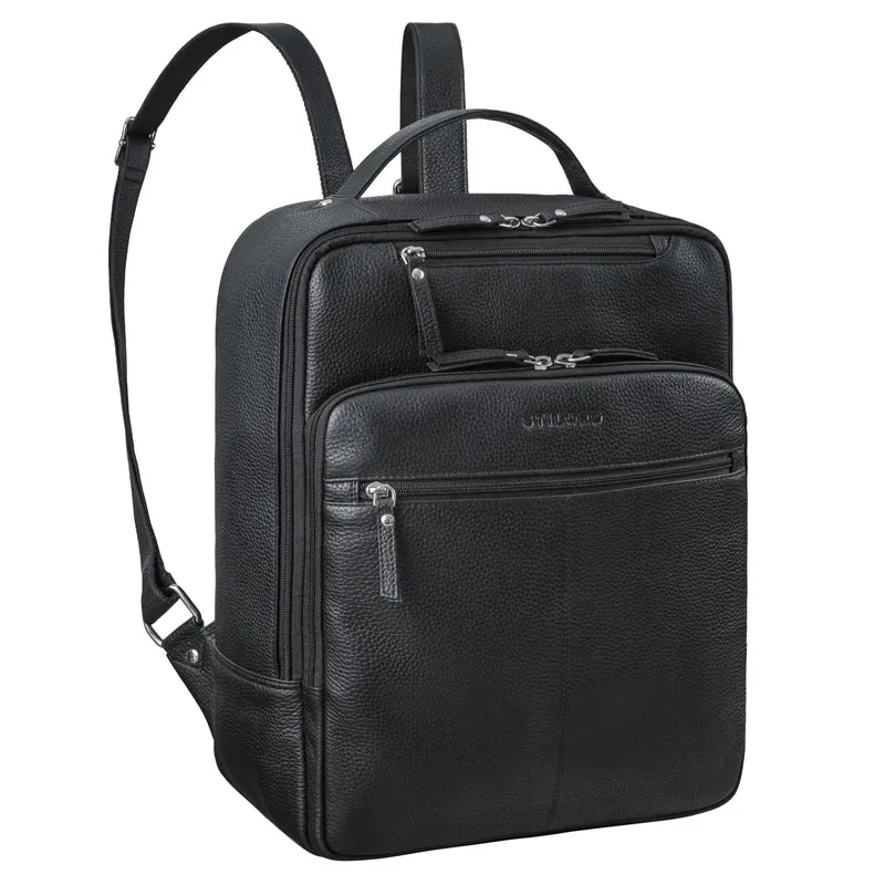 "Nikita" Laptoprucksack Leder Groß Unisex