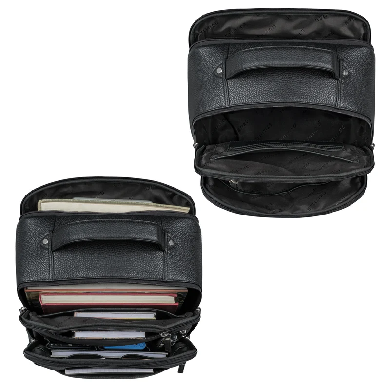 "Nikita" Laptoprucksack Leder Groß Unisex