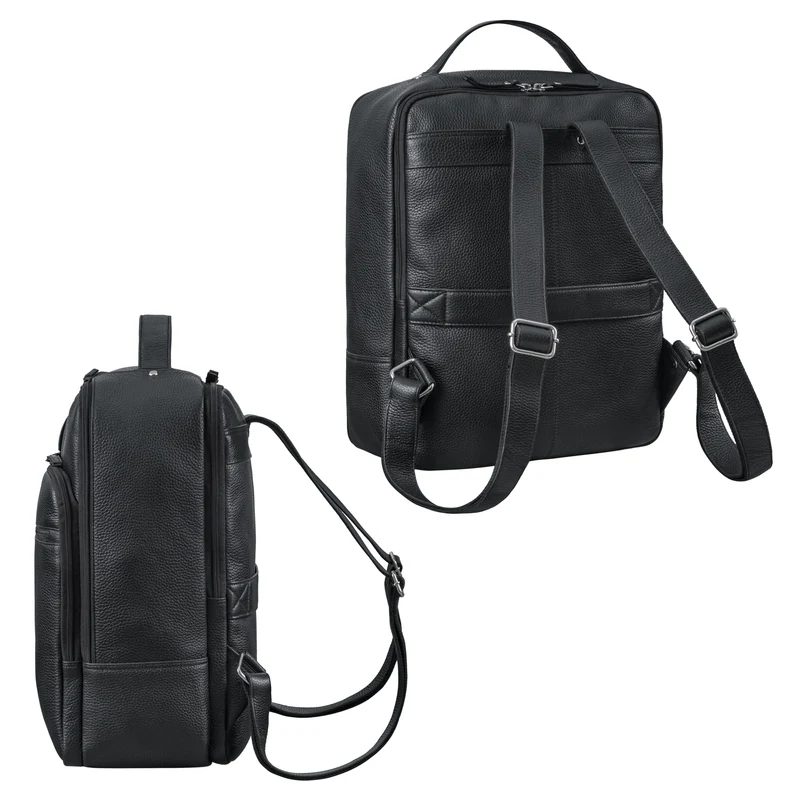 "Nikita" Laptoprucksack Leder Groß Unisex