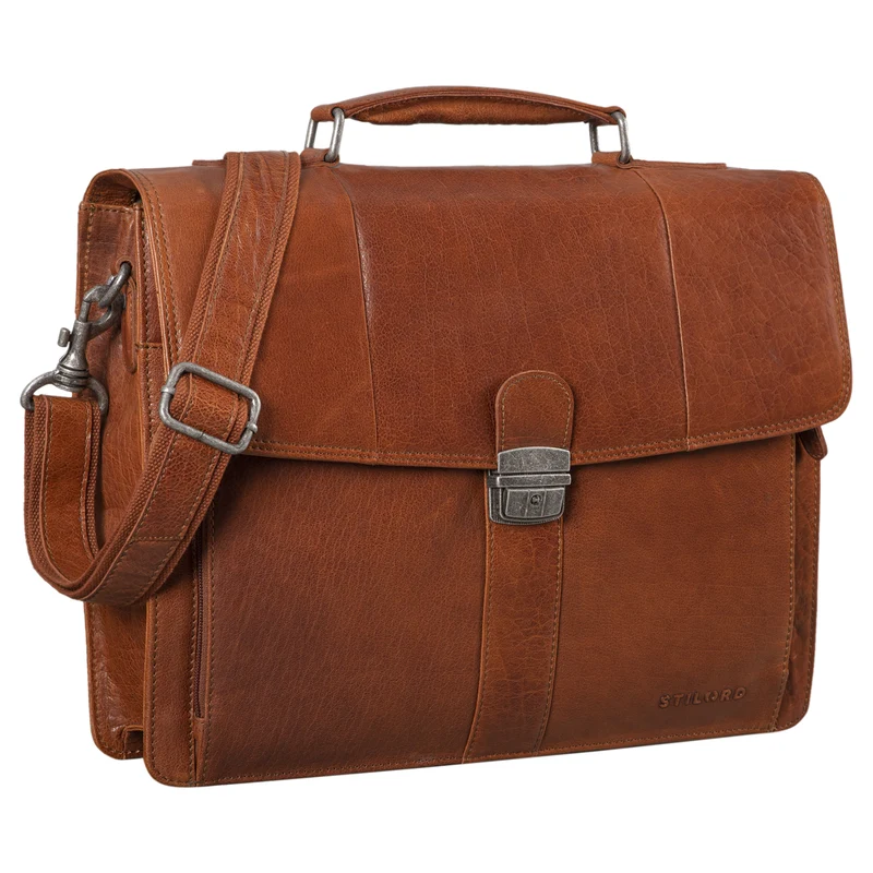 B-WARE "Havanna" Businesstasche Vintage Leder