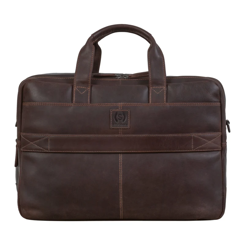 "Rocco" Leder Aktentasche Herren Groß 15,6 Zoll Laptoptasche Business