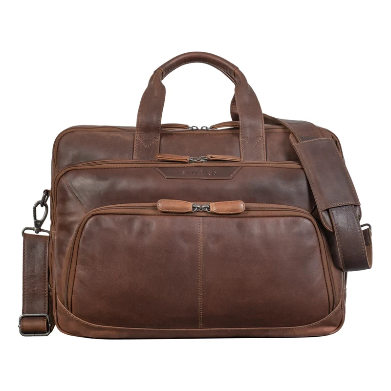 "Rocco" Leder Aktentasche Herren Groß 15,6 Zoll Laptoptasche Business
