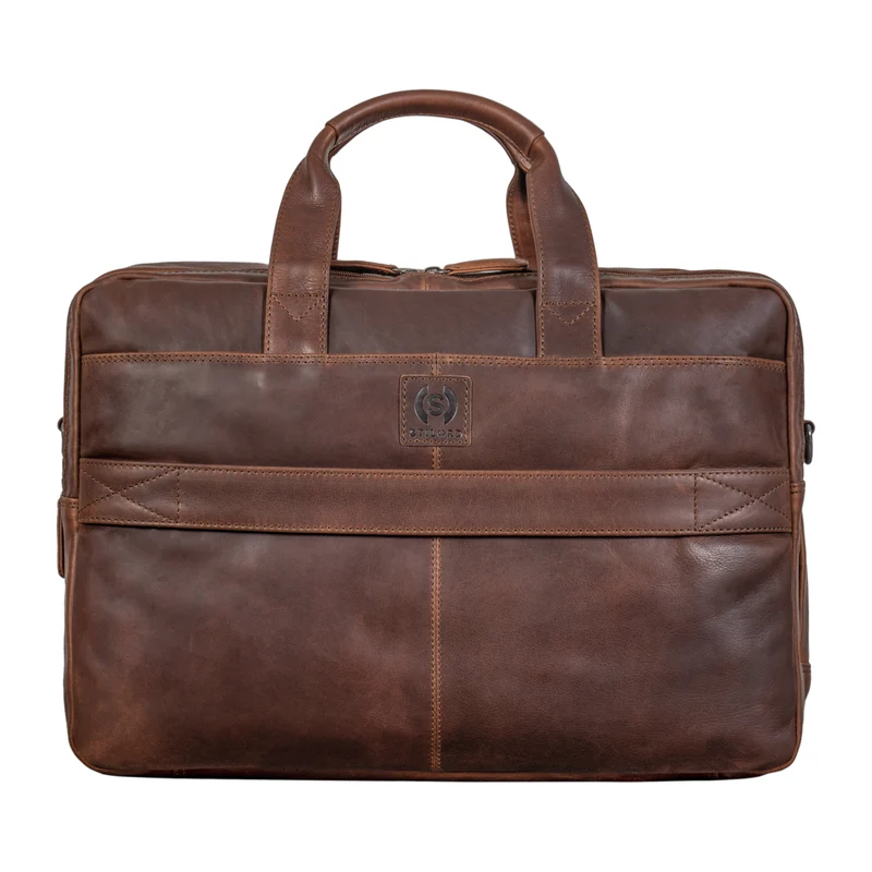 "Rocco" Leder Aktentasche Herren Groß 15,6 Zoll Laptoptasche Business