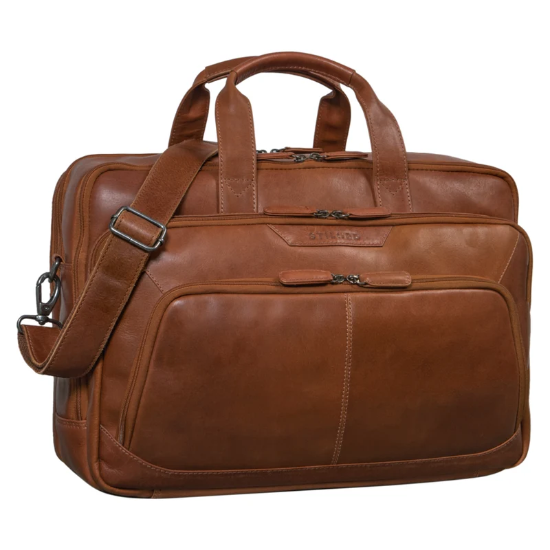 "Rocco" Leder Aktentasche Herren Groß 15,6 Zoll Laptoptasche Business