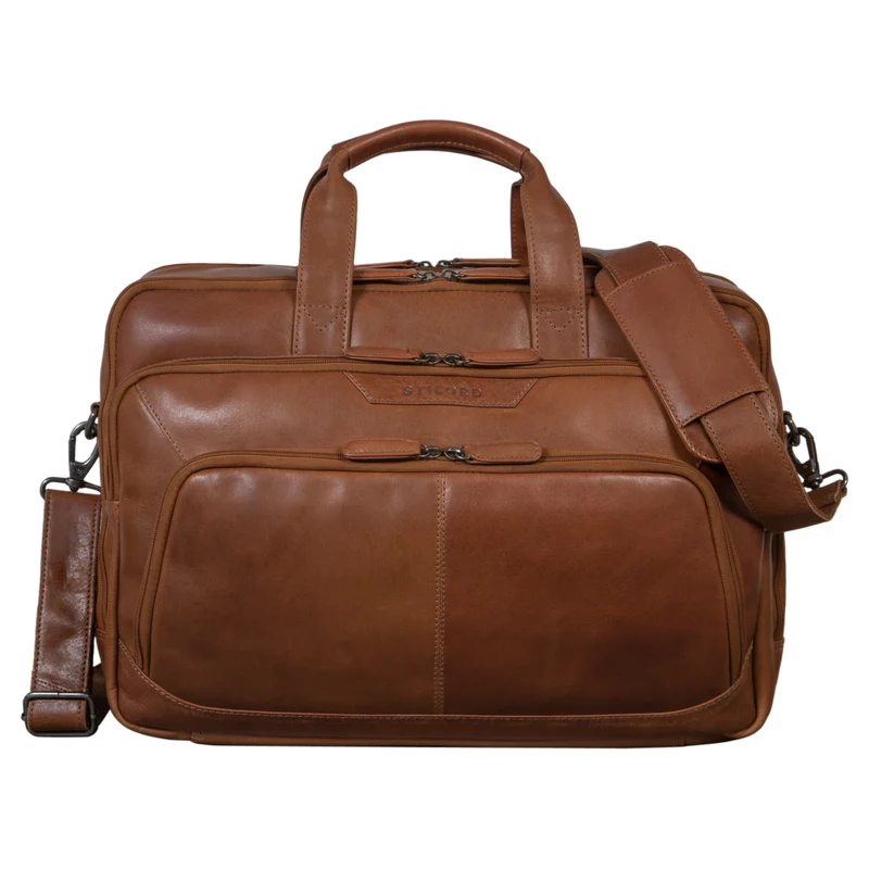 "Rocco" Leder Aktentasche Herren Groß 15,6 Zoll Laptoptasche Business