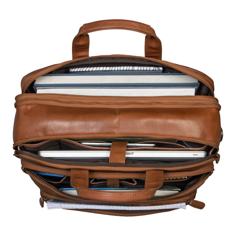 "Rocco" Leder Aktentasche Herren Groß 15,6 Zoll Laptoptasche Business