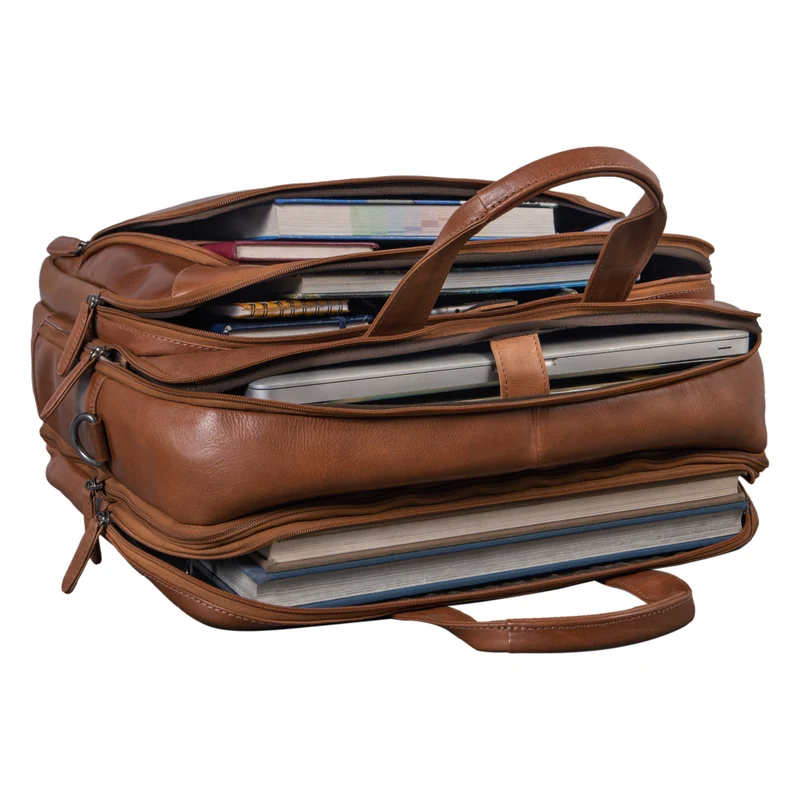 "Rocco" Leder Aktentasche Herren Groß 15,6 Zoll Laptoptasche Business
