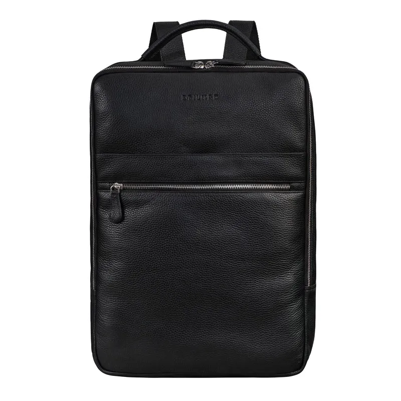 "Jason" Laptop Rucksack 17 Zoll groß Leder