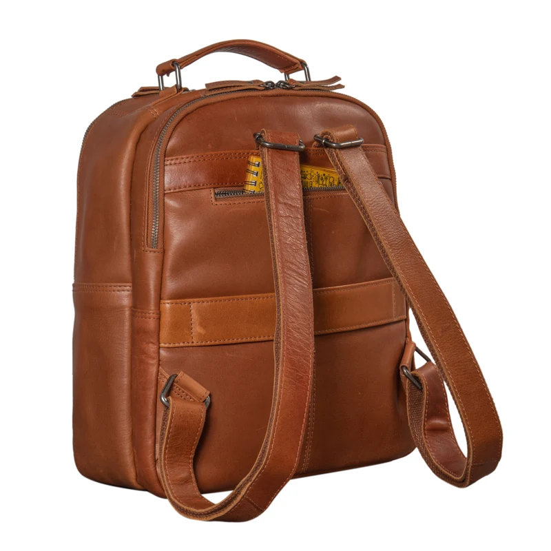 “Cassidy” Laptop Rucksack Leder