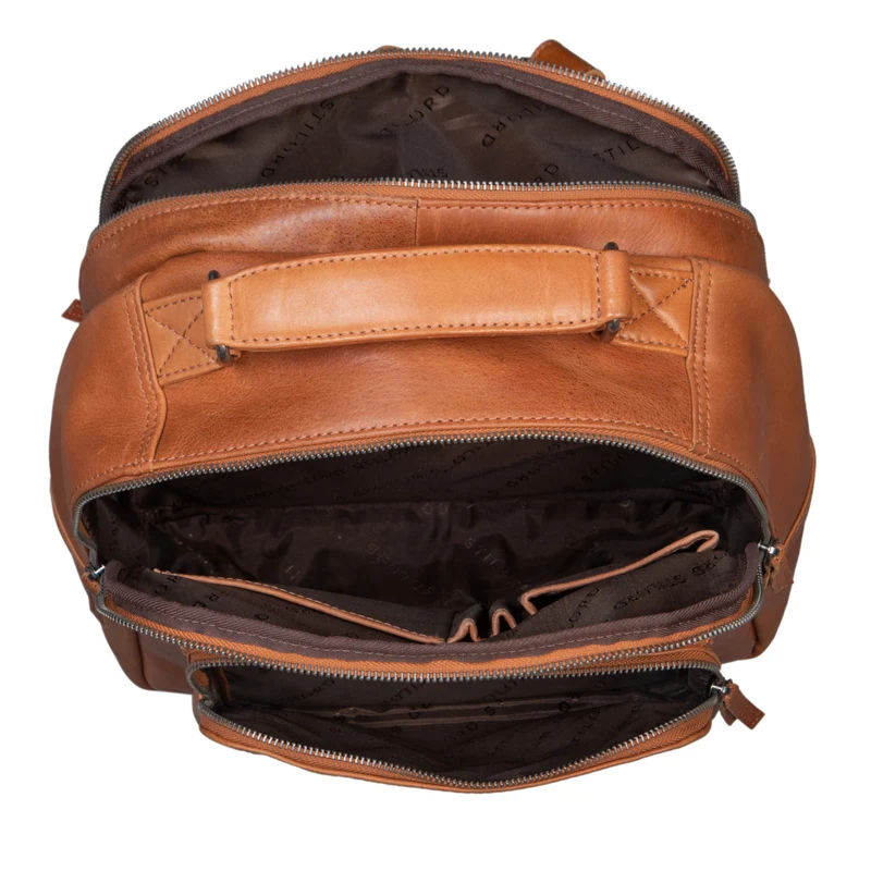 “Cassidy” Laptop Rucksack Leder