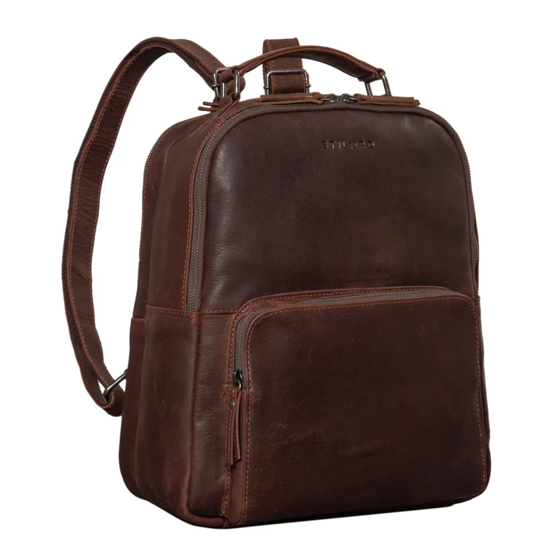 “Cassidy” Laptop Rucksack Leder