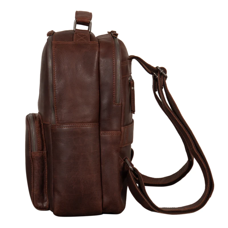 “Cassidy” Laptop Rucksack Leder