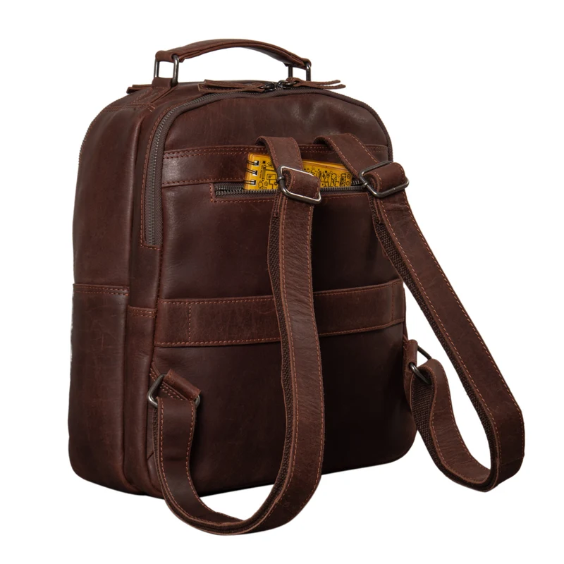 “Cassidy” Laptop Rucksack Leder
