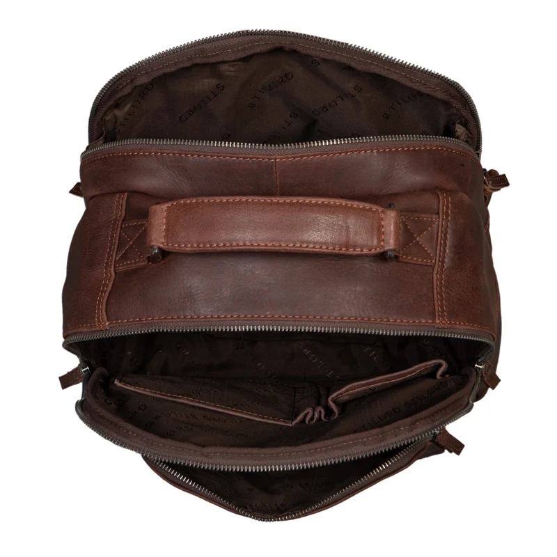 “Cassidy” Laptop Rucksack Leder