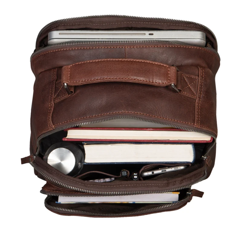 “Cassidy” Laptop Rucksack Leder