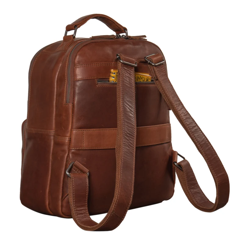 “Cassidy” Laptop Rucksack Leder