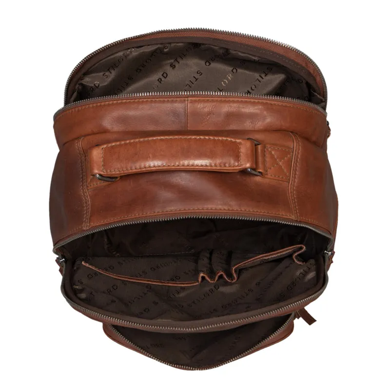 “Cassidy” Laptop Rucksack Leder