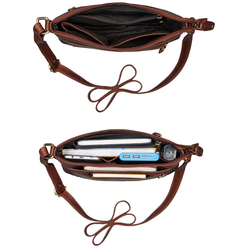 "Wanda" Leder Handtasche Damen Klein