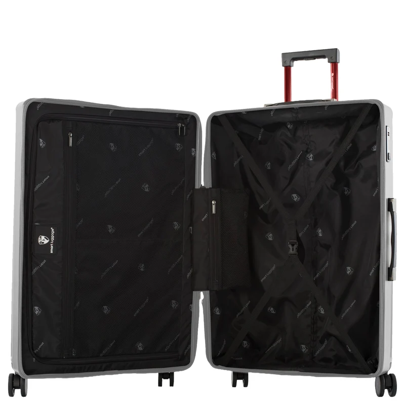 Heys SmartLuggage - 4-Rollen-Trolley L (silber)