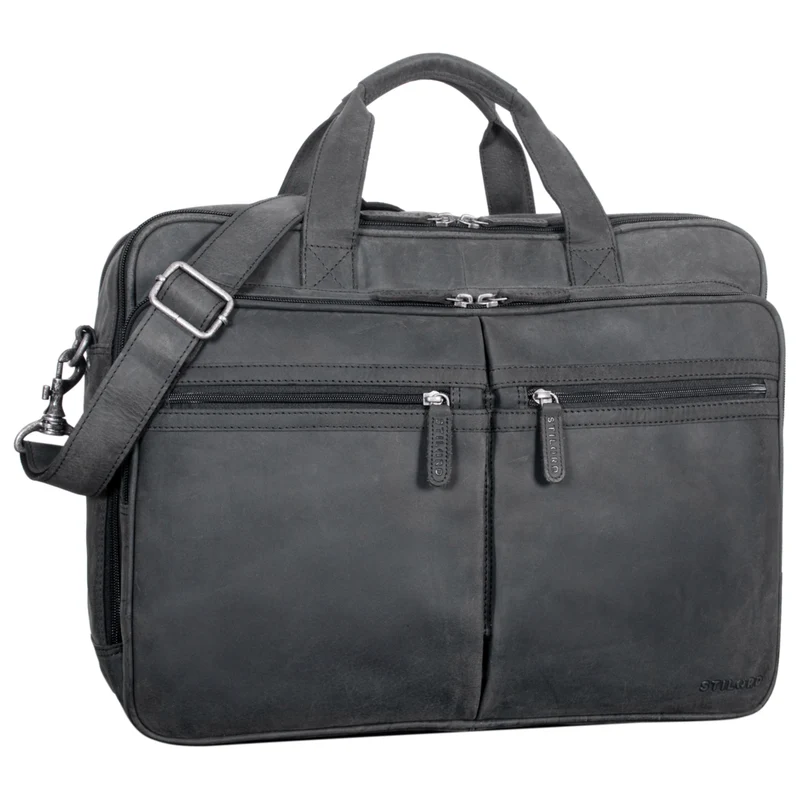 "Gigantus" XXL Aktentasche Leder Laptoptasche 17 - 19 Zoll