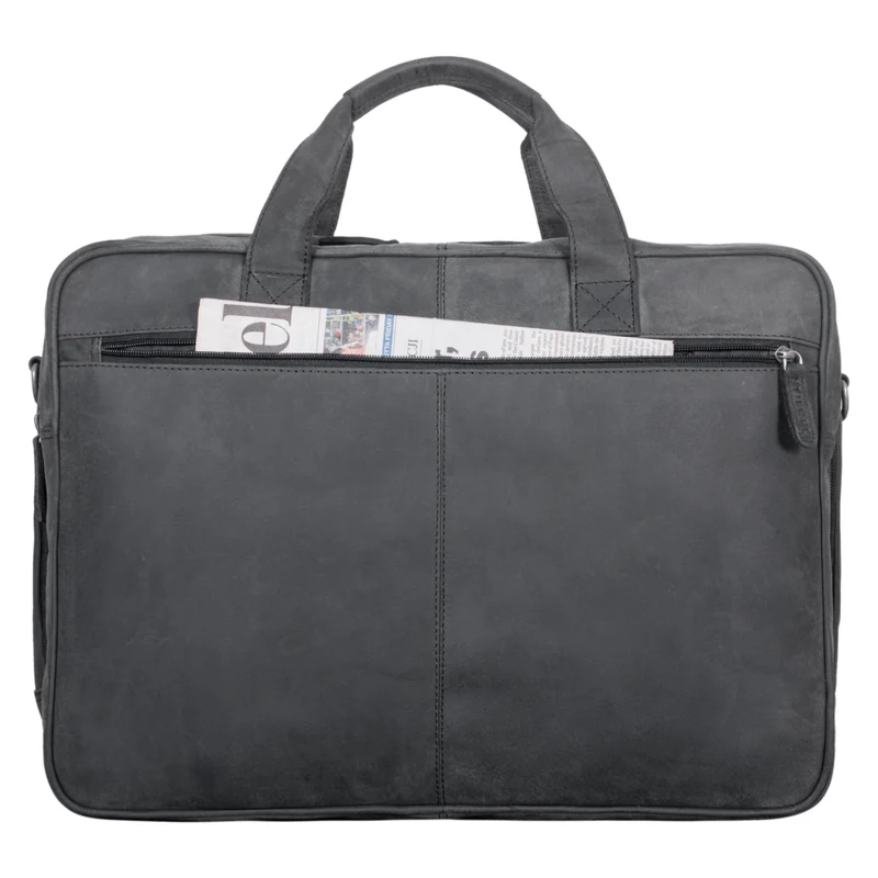 "Gigantus" XXL Aktentasche Leder Laptoptasche 17 - 19 Zoll