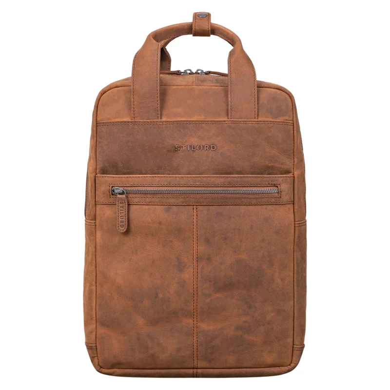 "Bryn" Leder Rucksack mit Laptopfach XL Business Rucksack Herren Damen