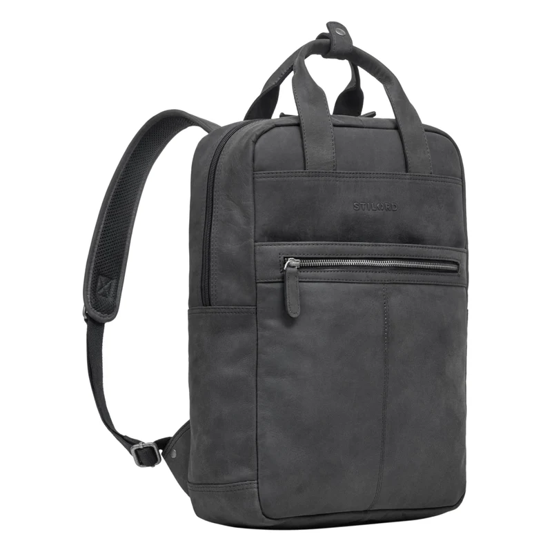 "Bryn" Leder Rucksack mit Laptopfach XL Business Rucksack Herren Damen