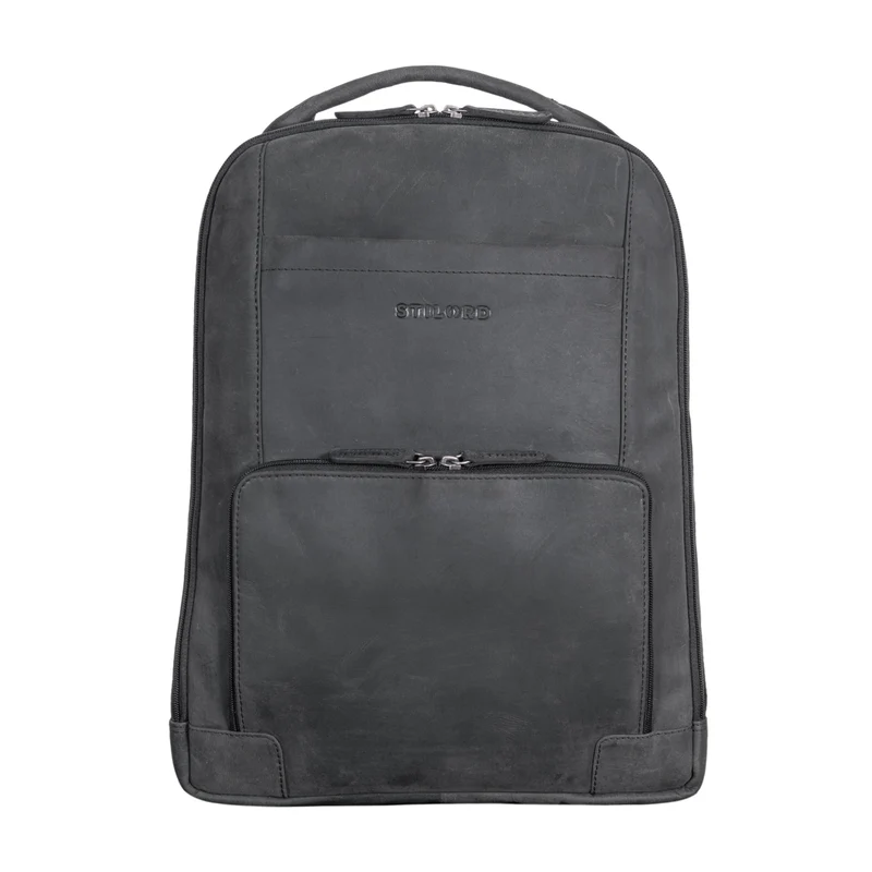 "Harlow" Leder Rucksack für Herren XL mit Laptop Fach 15 bis 17 Zoll groß
