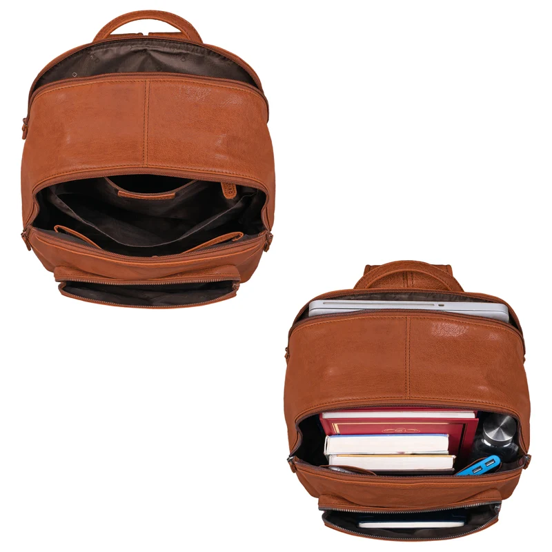"Athena" Rucksack Damen groß Leder