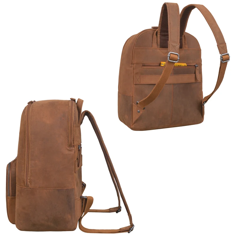 "Athena" Rucksack Damen groß Leder