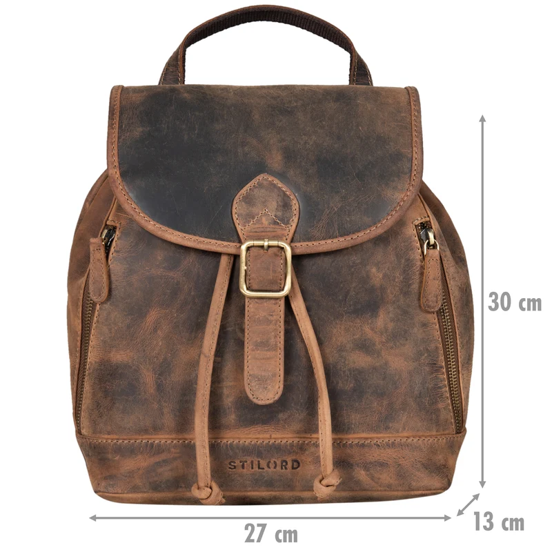 "Allison" Rucksack Damen Modern Leder