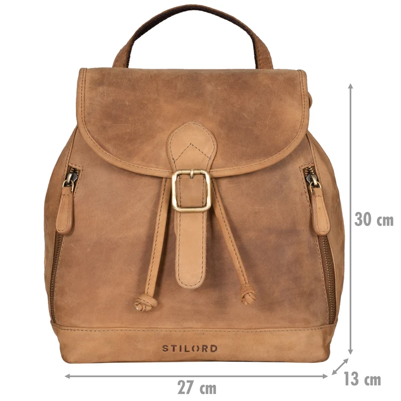 "Allison" Rucksack Damen Modern Leder