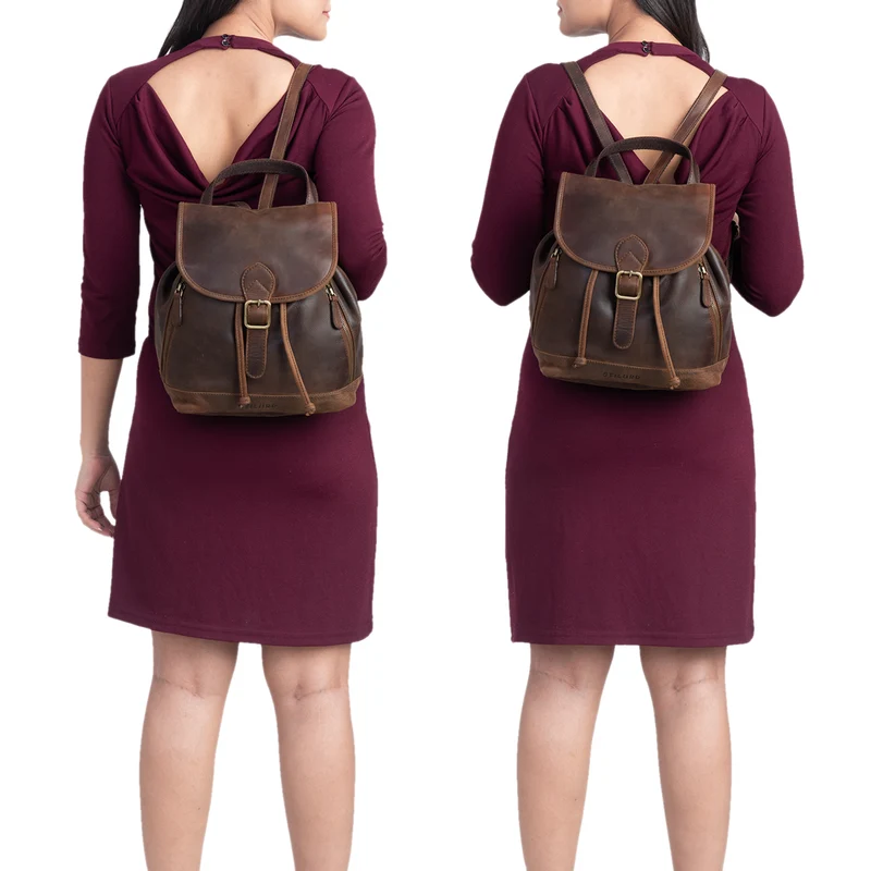 "Allison" Rucksack Damen Modern Leder
