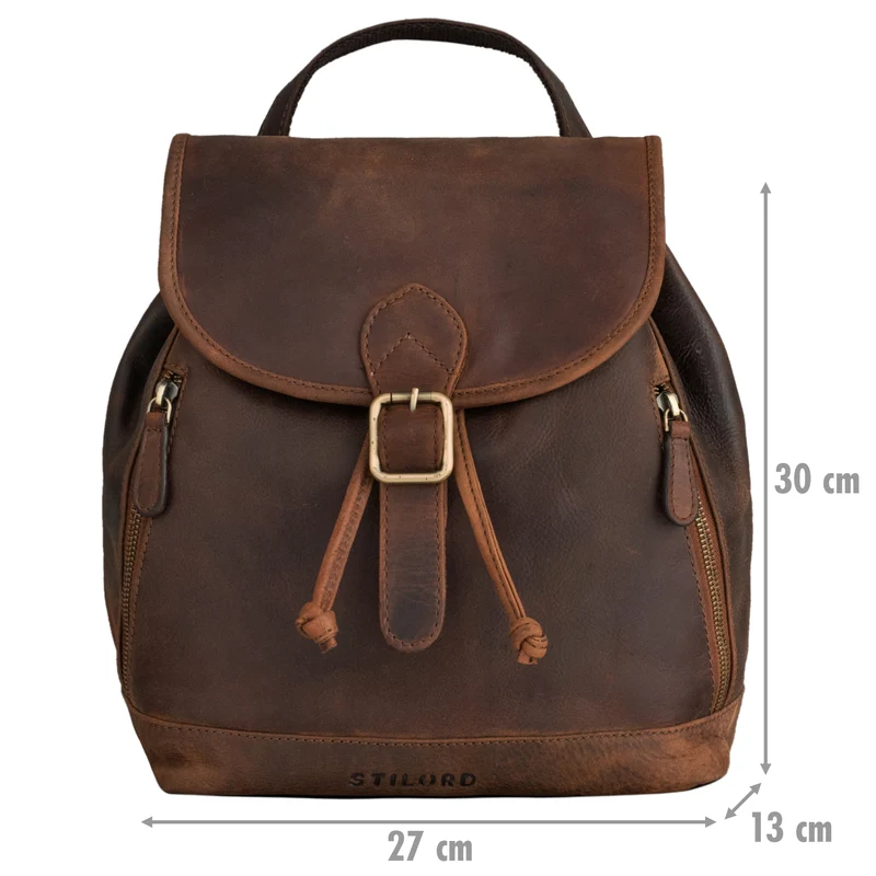 "Allison" Rucksack Damen Modern Leder