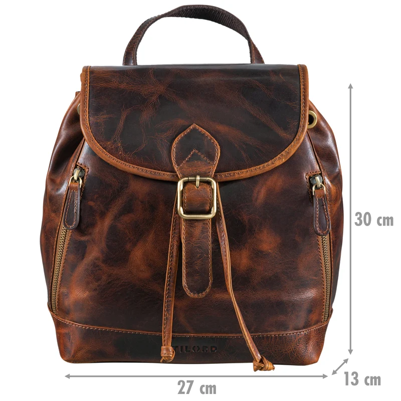 "Allison" Rucksack Damen Modern Leder