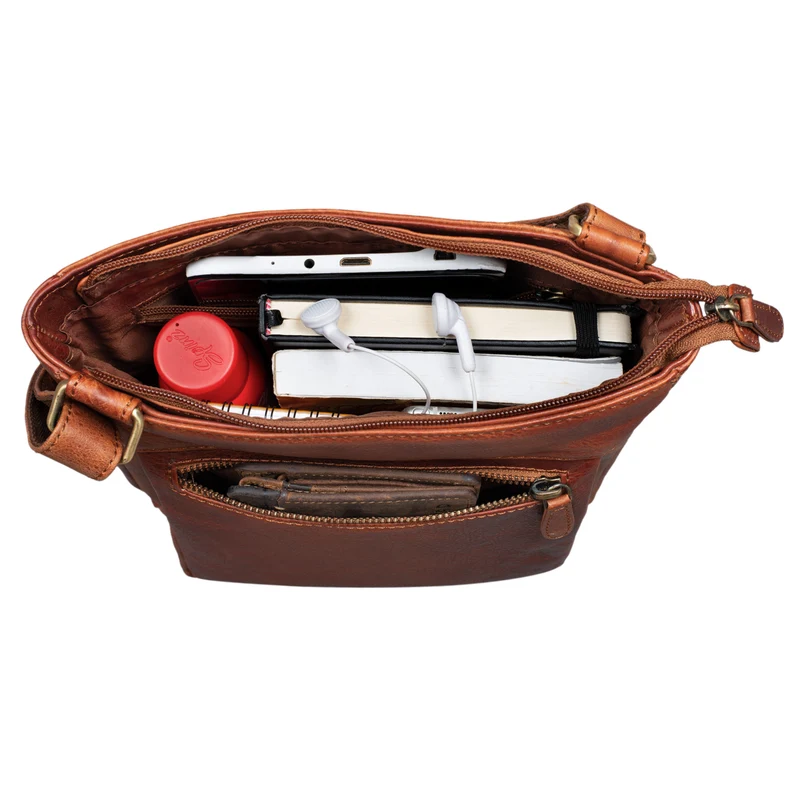 B-WARE "Kaja" Vintage Ledertasche Damen