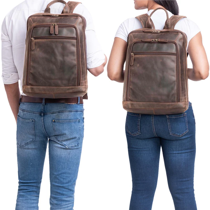 "Watson" Laptop Rucksack 15.6 Zoll Leder