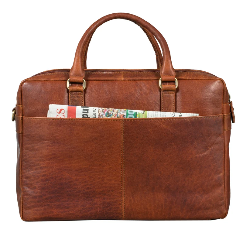"Isaac" Leder Businesstasche Vintage