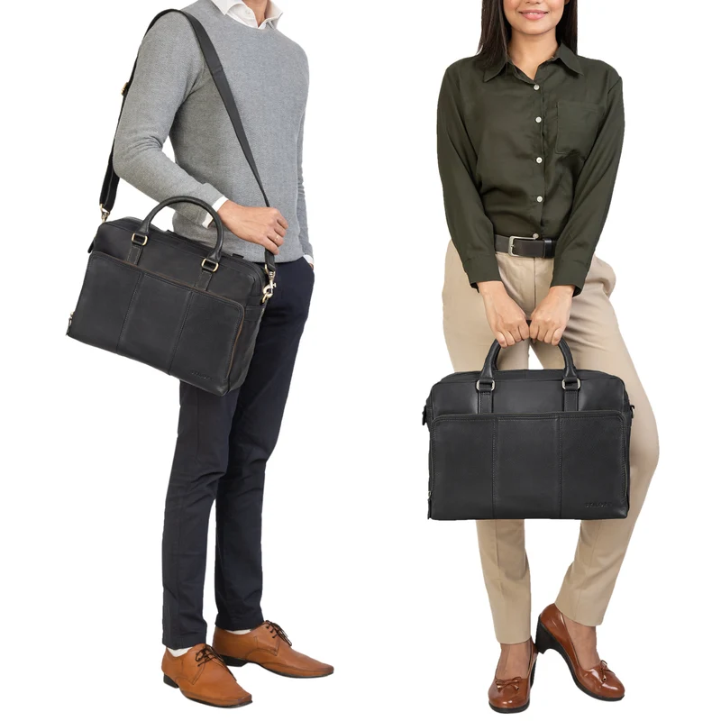 "Isaac" Leder Businesstasche Vintage