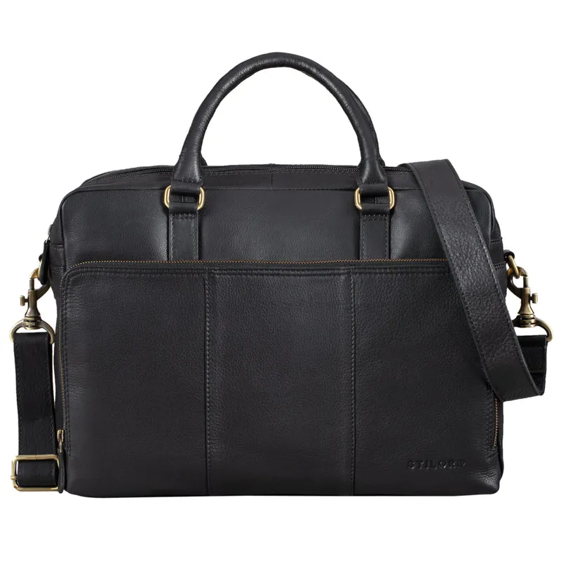 "Isaac" Leder Businesstasche Vintage